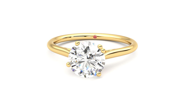 Taylor & Hart Hana Round Engagement Ring 360 degree image 28