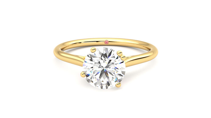 Taylor & Hart Hana Round Engagement Ring 360 degree image 29