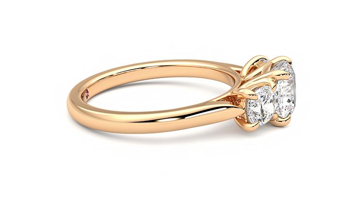 Taylor & Hart Harmony Cushion Engagement Ring 360 degree image 9
