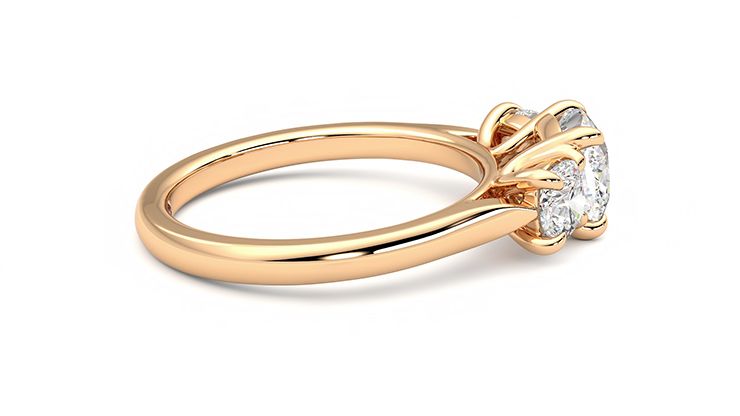 Taylor & Hart Harmony Cushion Engagement Ring 360 degree image 10