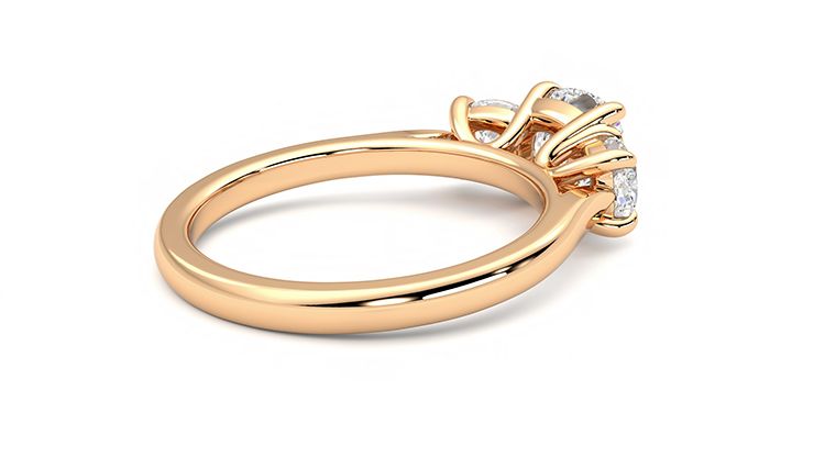 Taylor & Hart Harmony Cushion Engagement Ring 360 degree image 12