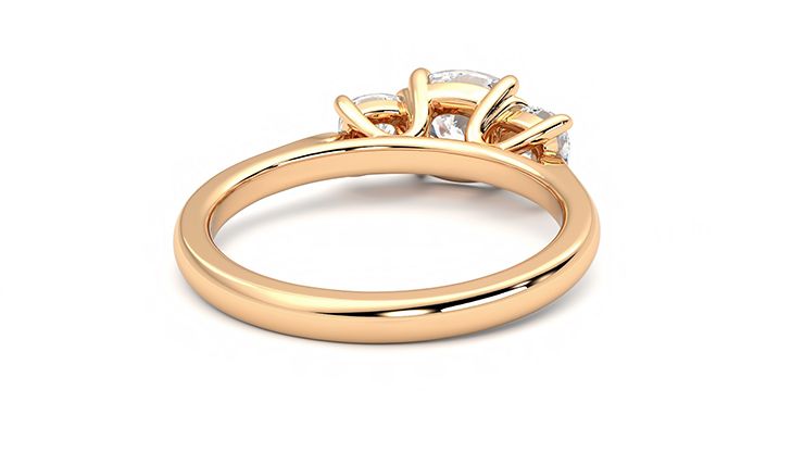 Taylor & Hart Harmony Cushion Engagement Ring 360 degree image 14