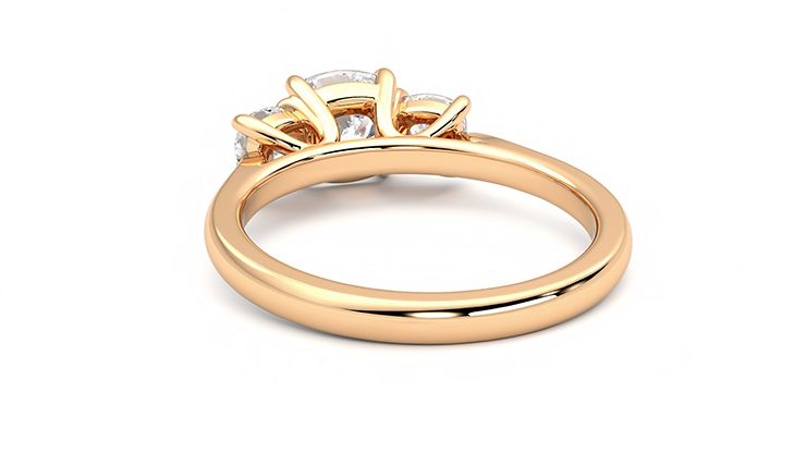 Taylor & Hart Harmony Cushion Engagement Ring 360 degree image 16