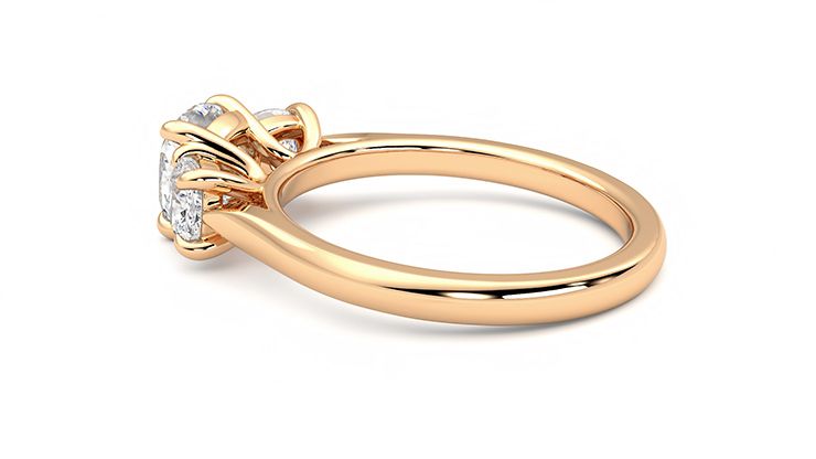 Taylor & Hart Harmony Cushion Engagement Ring 360 degree image 19