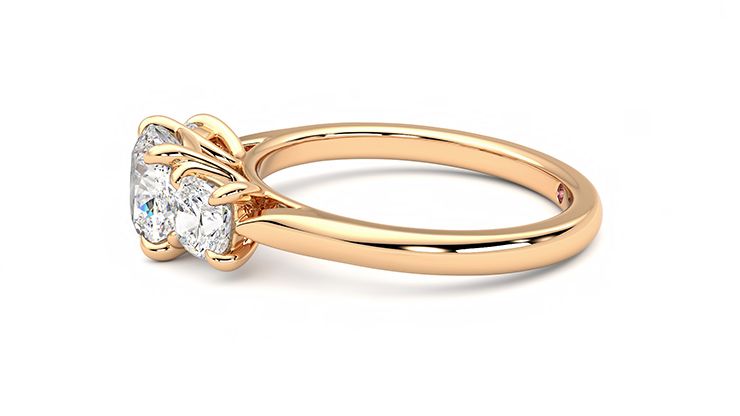 Taylor & Hart Harmony Cushion Engagement Ring 360 degree image 21