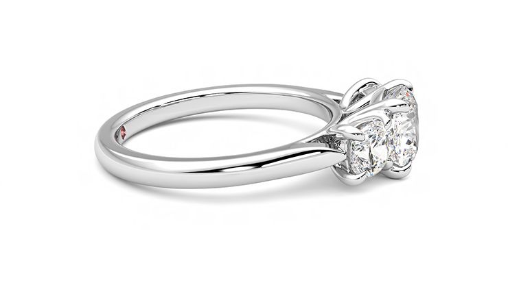 Taylor & Hart Harmony Cushion Engagement Ring 360 degree image 9
