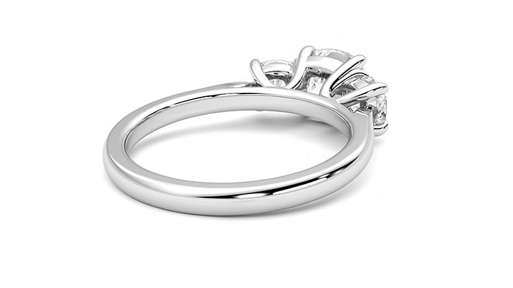 Taylor & Hart Harmony Cushion Engagement Ring 360 degree image 13
