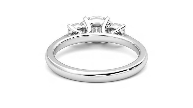 Taylor & Hart Harmony Cushion Engagement Ring 360 degree image 15