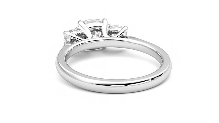 Taylor & Hart Harmony Cushion Engagement Ring 360 degree image 16