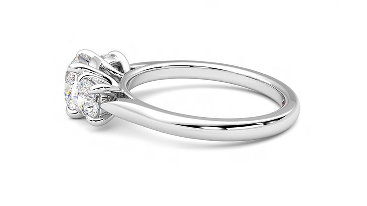 Taylor & Hart Harmony Cushion Engagement Ring 360 degree image 20