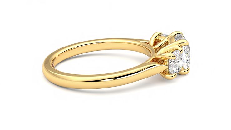 Taylor & Hart Harmony Cushion Engagement Ring 360 degree image 10