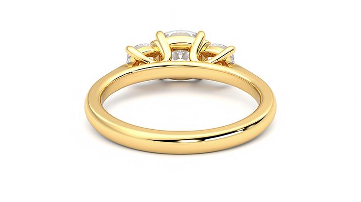 Taylor & Hart Harmony Cushion Engagement Ring 360 degree image 15