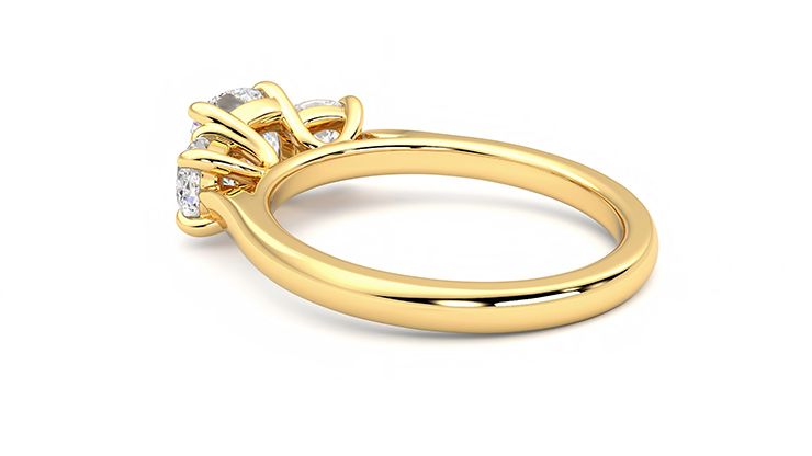 Taylor & Hart Harmony Cushion Engagement Ring 360 degree image 18