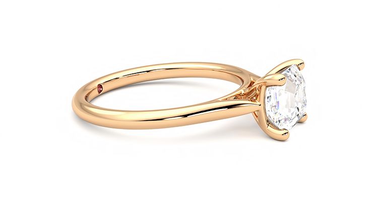 Taylor & Hart Hope Asscher Engagement Ring 360 degree image 8