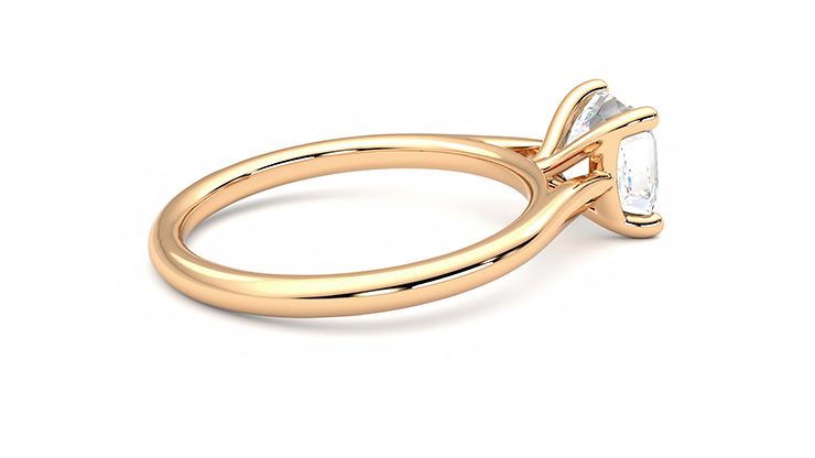 Taylor & Hart Hope Asscher Engagement Ring 360 degree image 11