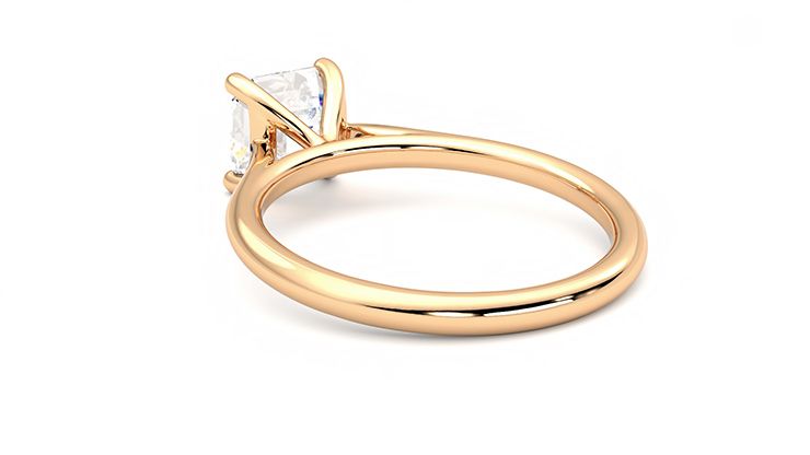 Taylor & Hart Hope Asscher Engagement Ring 360 degree image 17