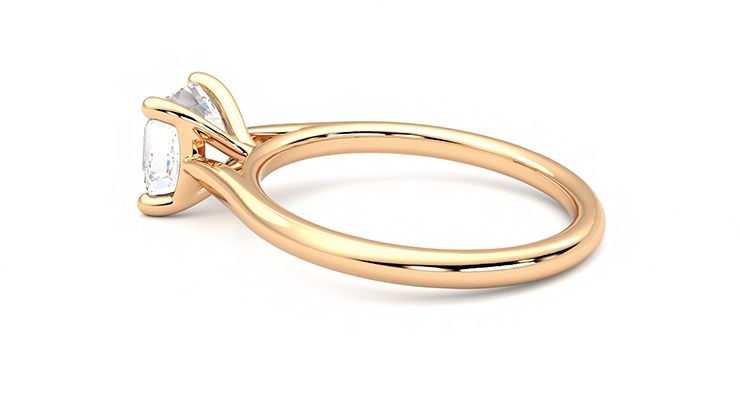 Taylor & Hart Hope Asscher Engagement Ring 360 degree image 19