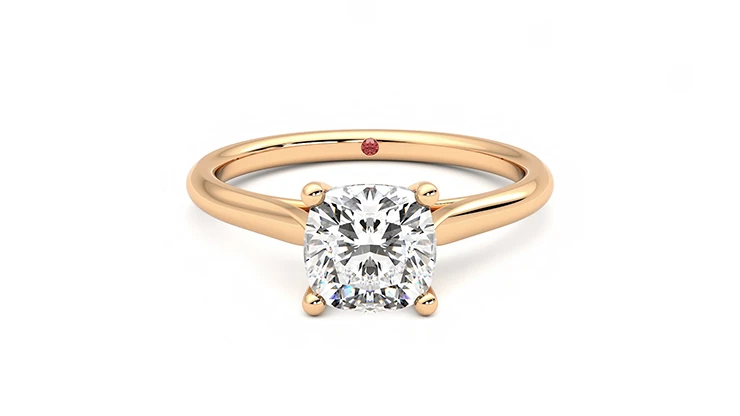 Taylor & Hart Hope Cushion Engagement Ring 360 detail 01