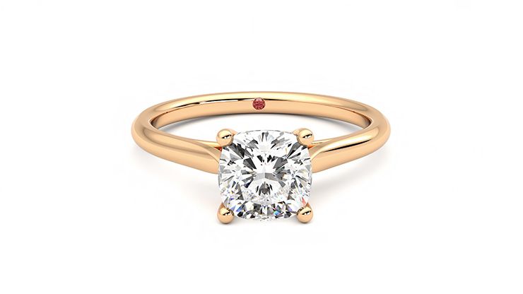 Taylor & Hart Hope Cushion Engagement Ring 360 degree image 1