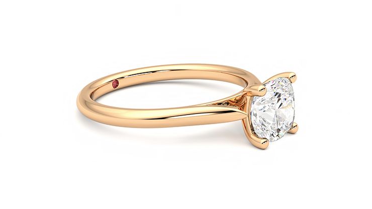 Taylor & Hart Hope Cushion Engagement Ring 360 degree image 7