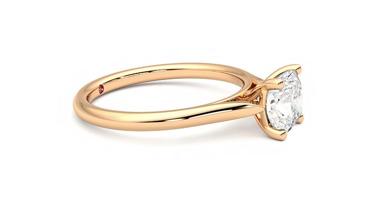 Taylor & Hart Hope Cushion Engagement Ring 360 degree image 8