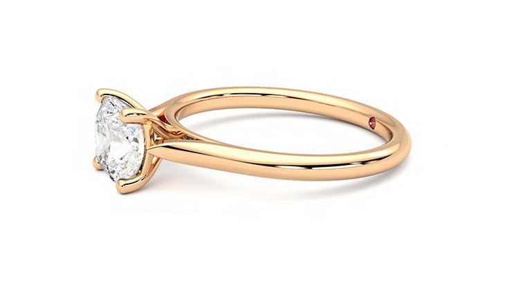 Taylor & Hart Hope Cushion Engagement Ring 360 degree image 22