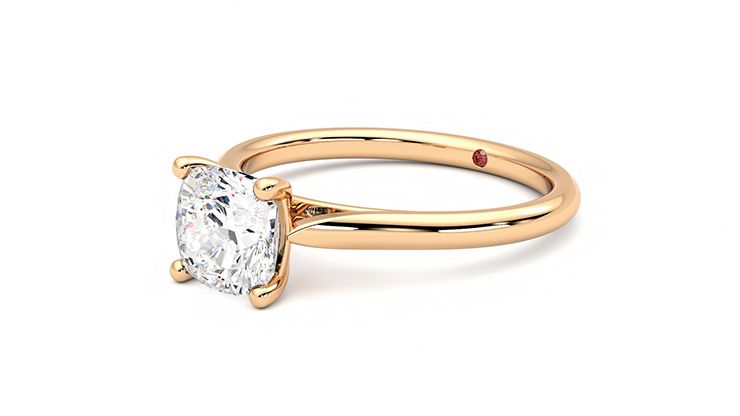 Taylor & Hart Hope Cushion Engagement Ring 360 degree image 24