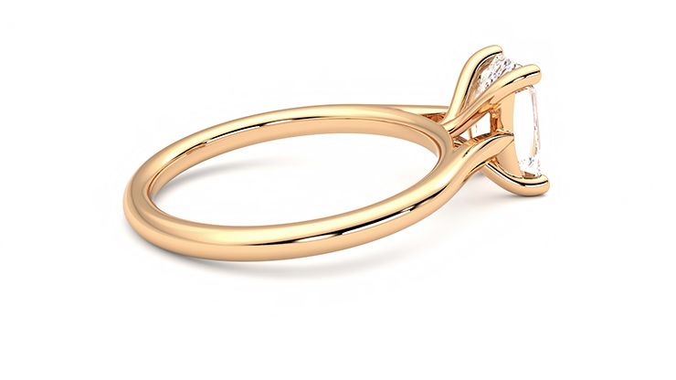 Taylor & Hart Hope Emerald Engagement Ring 360 degree image 11