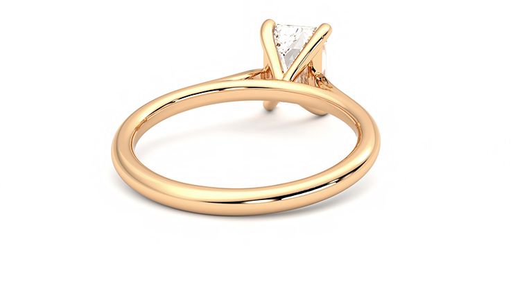 Taylor & Hart Hope Emerald Engagement Ring 360 degree image 14