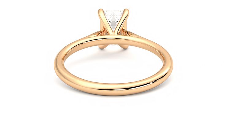 Taylor & Hart Hope Emerald Engagement Ring 360 degree image 15