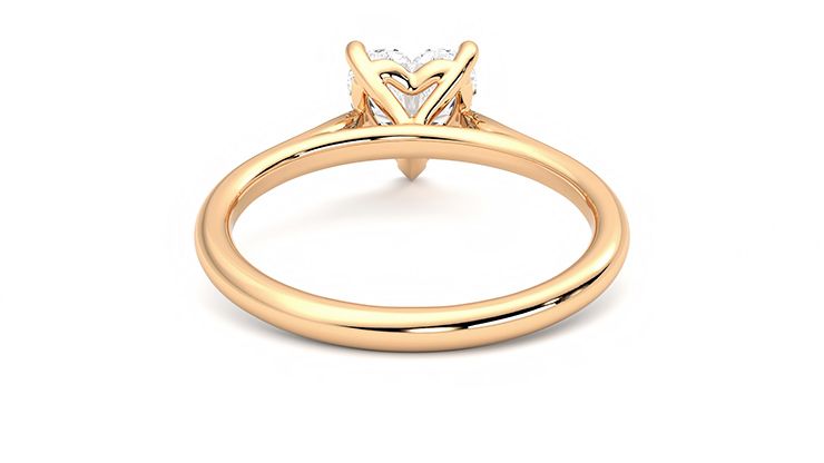 Taylor & Hart Hope Heart Engagement Ring 360 degree image 15