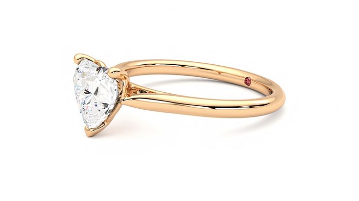 Taylor & Hart Hope Heart Engagement Ring 360 degree image 23