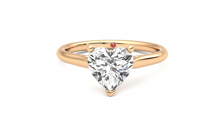 14K White Gold Heart Diamond Cluster Ring – David's House of Diamonds