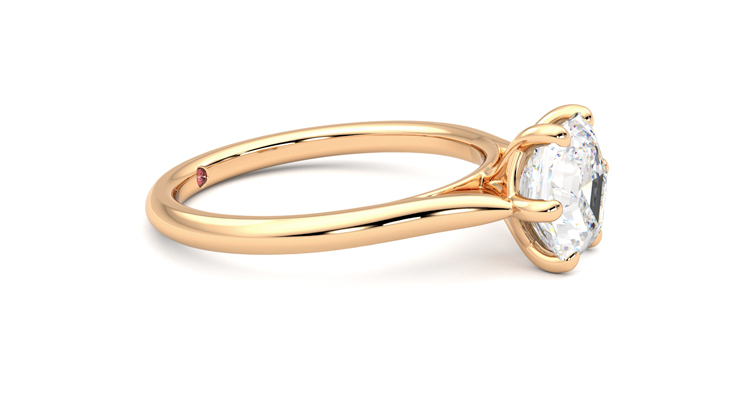 Taylor & Hart Hope Hexagonal Engagement Ring 360 degree image 8