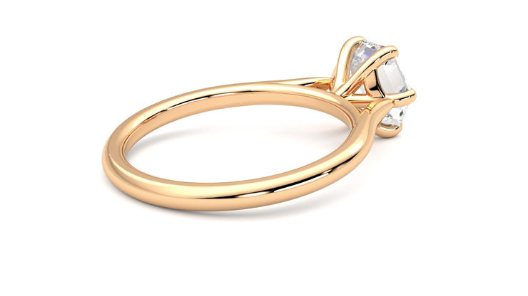 Taylor & Hart Hope Hexagonal Engagement Ring 360 degree image 12