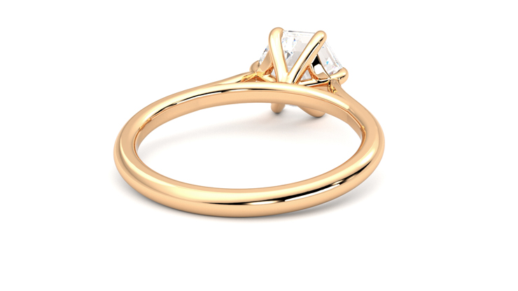 Taylor & Hart Hope Hexagonal Engagement Ring 360 degree image 14