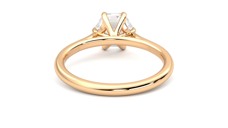 Taylor & Hart Hope Hexagonal Engagement Ring 360 degree image 15