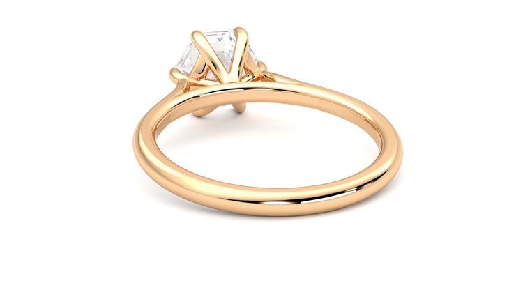 Taylor & Hart Hope Hexagonal Engagement Ring 360 degree image 16