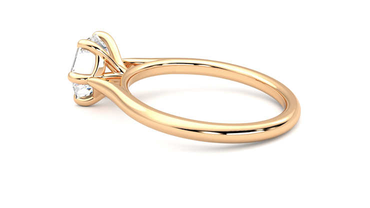 Taylor & Hart Hope Hexagonal Engagement Ring 360 degree image 19