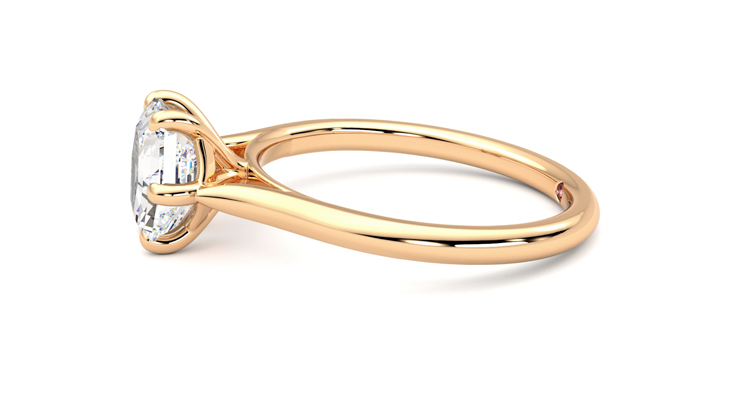 Taylor & Hart Hope Hexagonal Engagement Ring 360 degree image 21