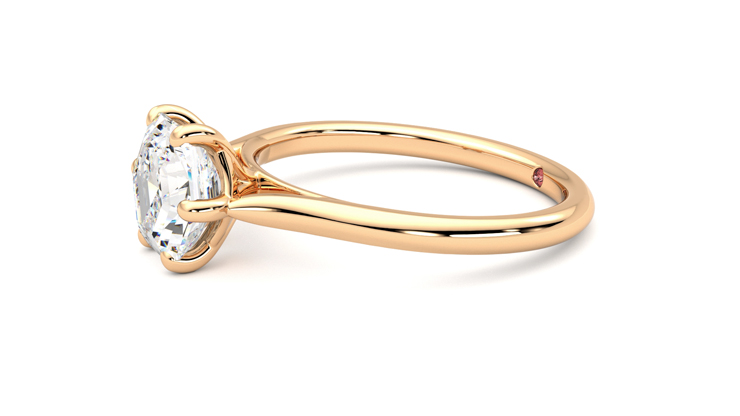 Taylor & Hart Hope Hexagonal Engagement Ring 360 degree image 22
