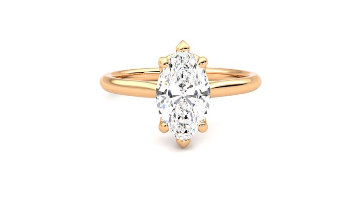 Taylor & Hart Hope Marquise Engagement Ring 360 degree image 1