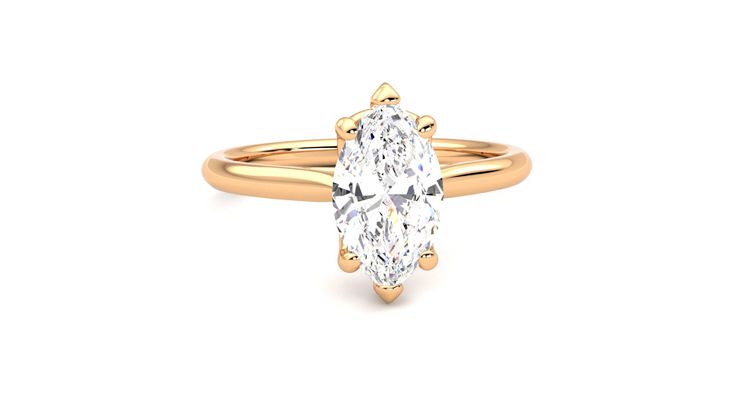 Taylor & Hart Hope Marquise Engagement Ring 360 degree image 2