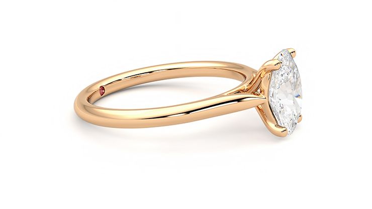 Taylor & Hart Hope Oval Engagement Ring 360 degree image 8