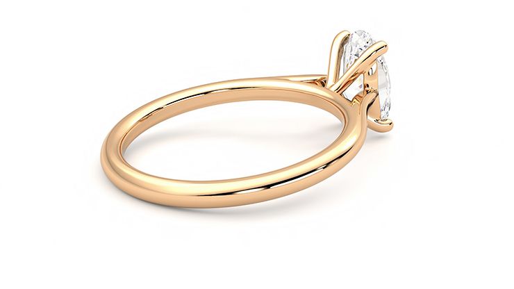 Taylor & Hart Hope Oval Engagement Ring 360 degree image 12