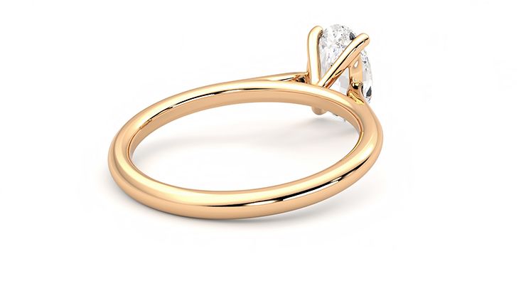 Taylor & Hart Hope Oval Engagement Ring 360 degree image 13