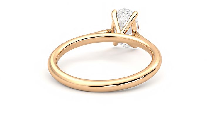 Taylor & Hart Hope Oval Engagement Ring 360 degree image 14
