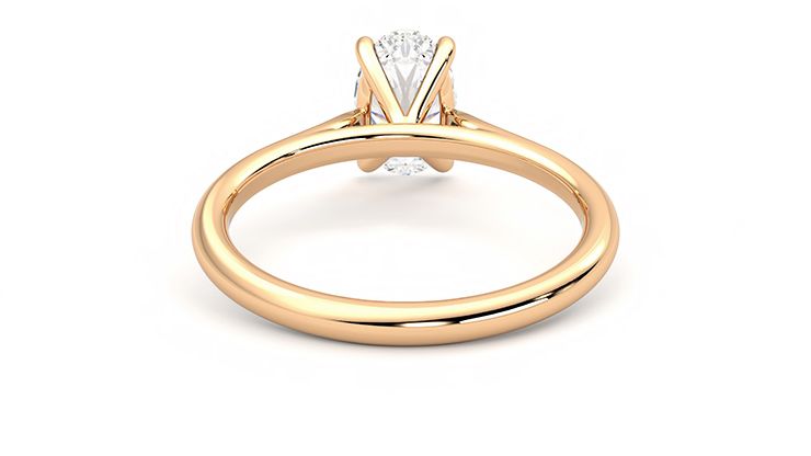 Taylor & Hart Hope Oval Engagement Ring 360 degree image 15