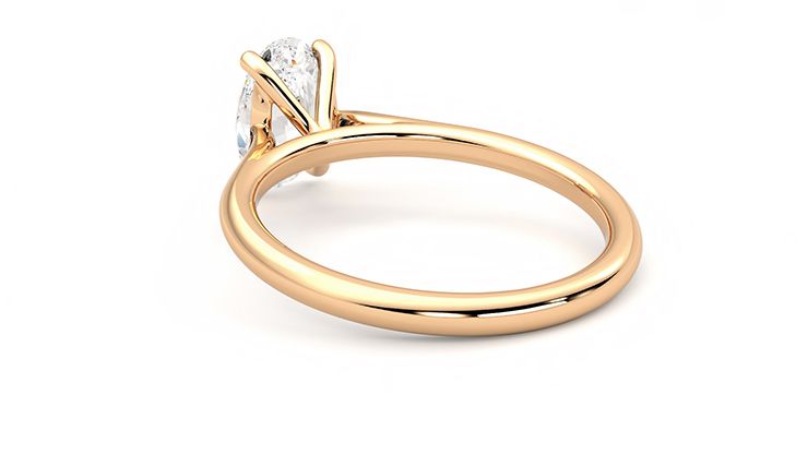 Taylor & Hart Hope Oval Engagement Ring 360 degree image 17