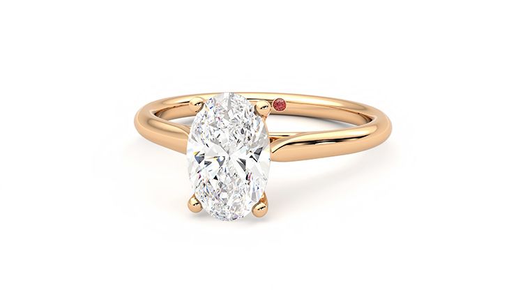 Taylor & Hart Hope Oval Engagement Ring 360 degree image 27
